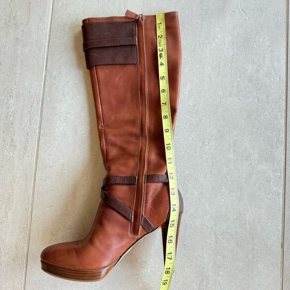 Cole Haan Air Chestnut Leather Knee High Boots Size 7B - Picture 10 of 11